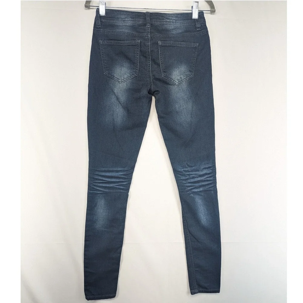Vanilla Star Womens Jeans Dark Wash Skinny Fit Size 1‎